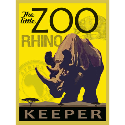 Impression sur papier Deming The Little Zoo Keeper Rhinoceros