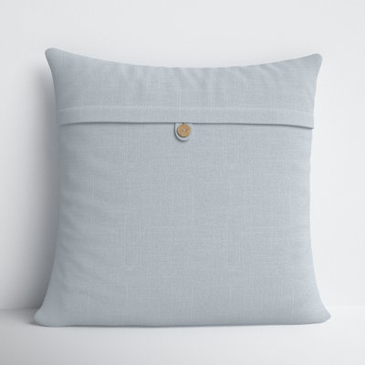 Leigh Buttons Cotton Throw Pillow