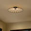 Anders 23.25" Contemporary Scandinavian Dimmable Stripe UFO Integrated LED Flush Mount