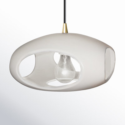 Logan Single Light Ceramic Dimmable Pendant