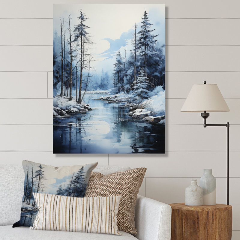 Baylyn Alaska Frozen Reflections II sur impression sur toile, Toile tendue, H 32 po x l 16 po x P 1 po