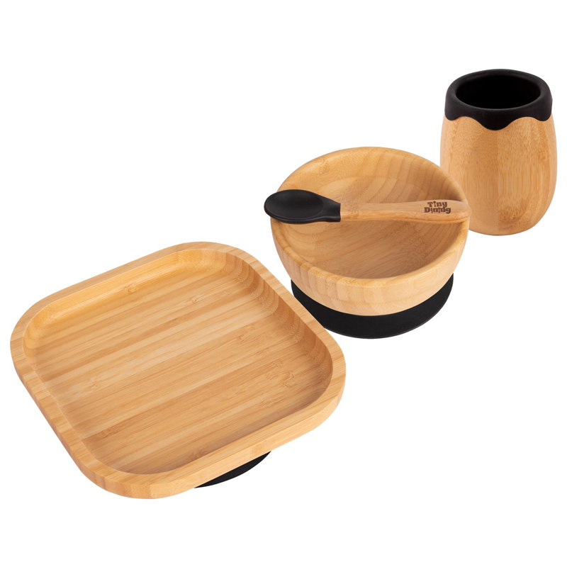 Piece Dinnerware Set, Black