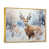 Toile avec cadre flottant or