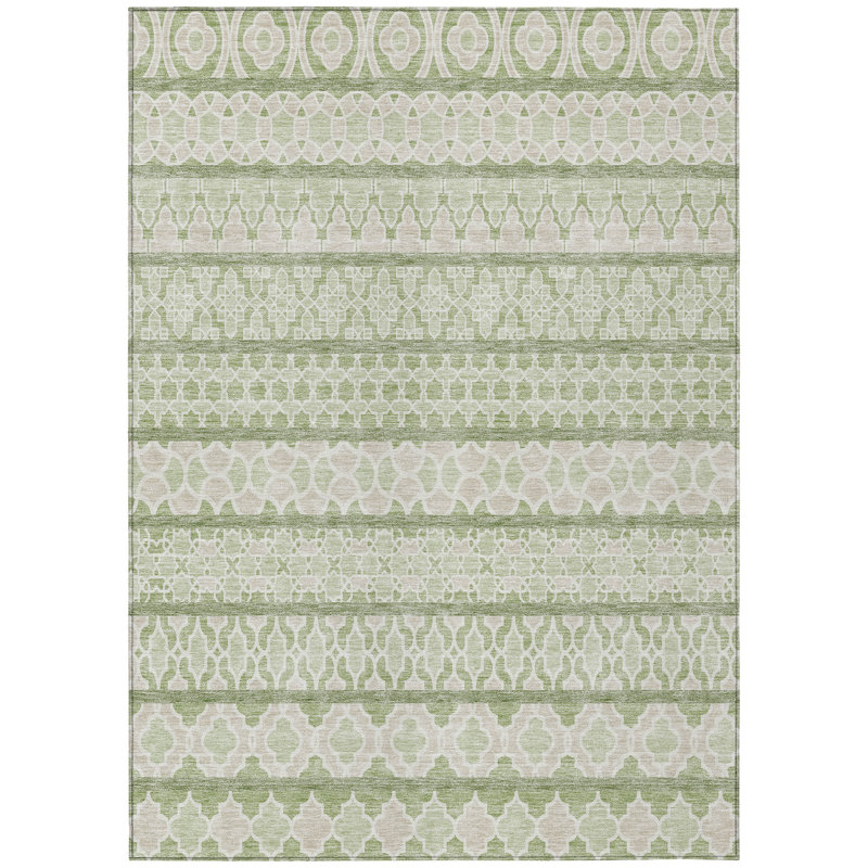 Juli Washable Moroccan Indoor / Outdoor Rug, Rectangle 3' x 5'