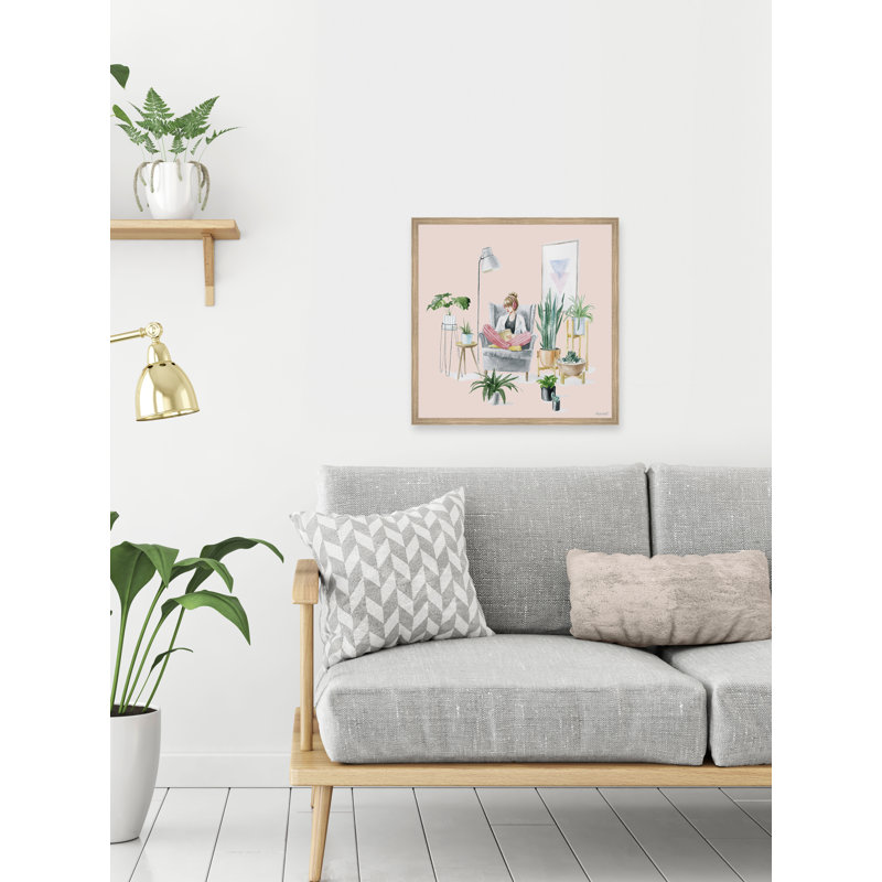 «Interior Plants Sanctuary» par Marmont Hill - reproduction de cadre photo, H 24 po x l 24 po x P 1,5 po