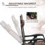 Chaises berçantes d'extérieur 2 pièces Outsunny, chaise berçante inclinable et inclinable pliable avec coussin, porte-gobelet et porte-téléphone, conception combinée avec pieds pliants-129000663-129000665
