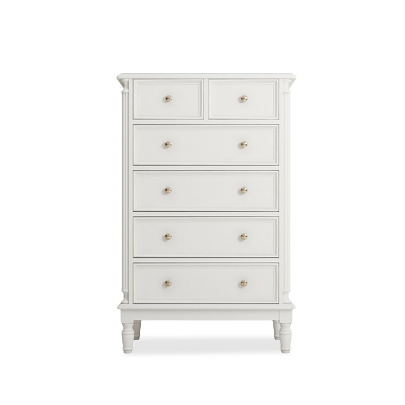 Armoire d'appoint en bois manufacturé blanc massif