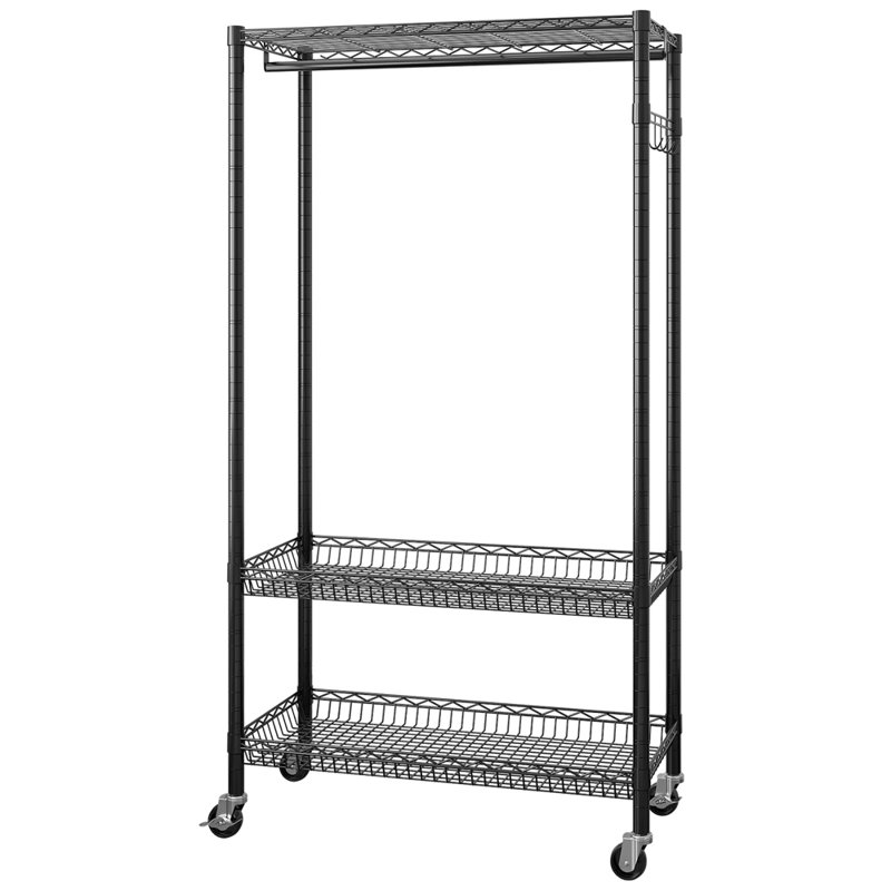 Marcianne 35.43'' Metal Clothing Rack