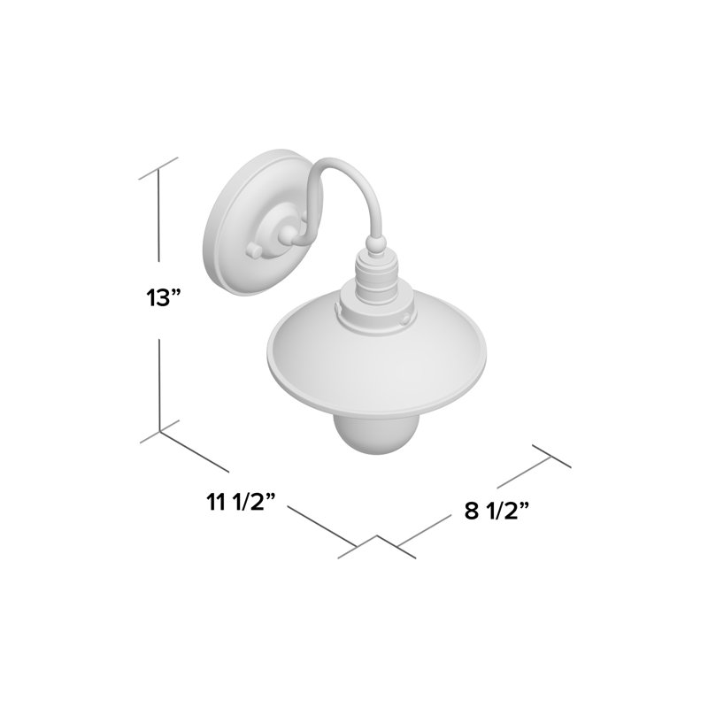 Luminaire de grange d'extérieur Zullo, Aluminium brossé