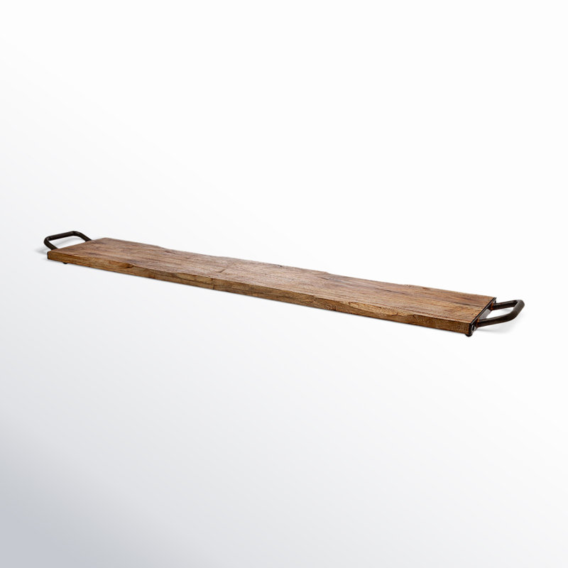 Long plateau de service Alina Ridgewood, H 2 po x l 39 po x P 7 po, Brun
