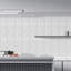 14cm W x 28cm L Aluminum Peel and Stick Subway Tile