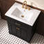 Ensemble de meuble-lavabo autoportant 24 po avec comptoir en céramique 24 po-412987862