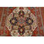 Tapis oriental ivoire en laine Medallion