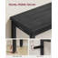Console Table, Narrow Industrial Hallway Table with Steel Frame for Entryway, 80 x 20 x 81.2 cm, Black