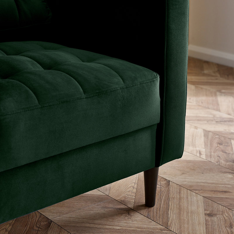 Jodi Velvet Armchair, Green