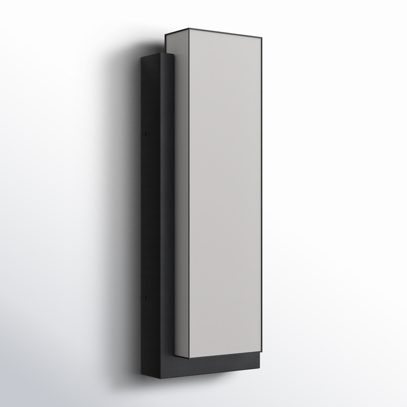 Single Light Outdoor Aluminium LED Wall Light, 22" H x 8" W x 4" D