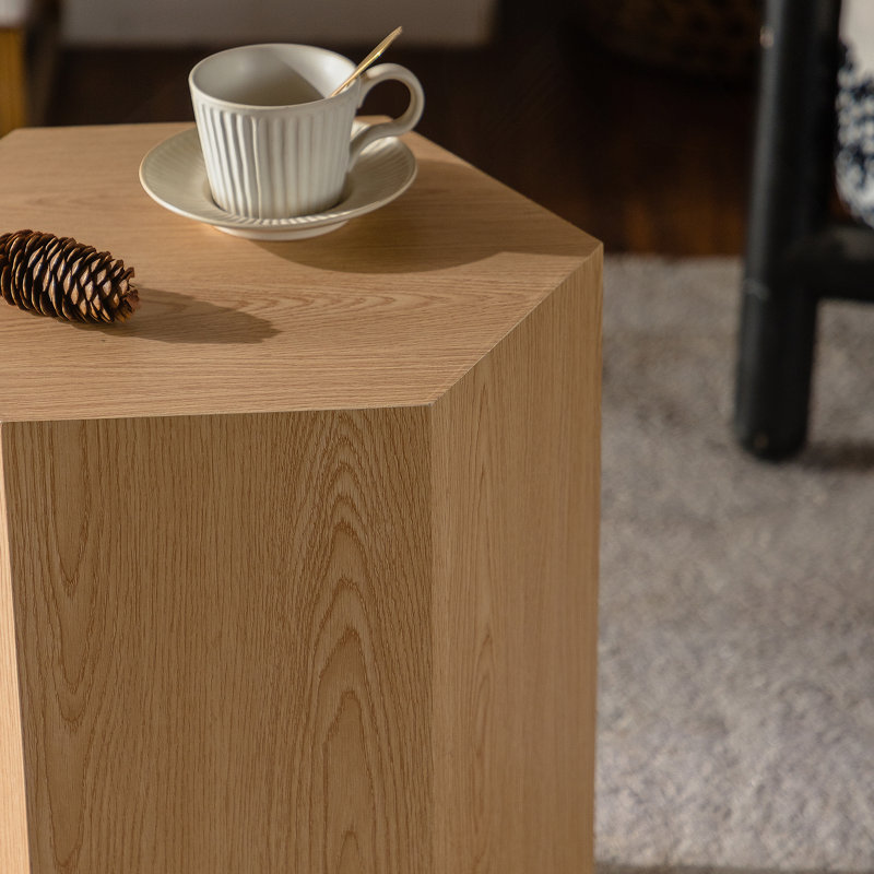 Table basse Hexagon MDF, Naturel