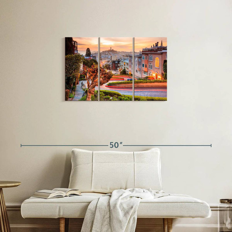 Sireci Downhill Lombard Street, 20" H x 33" W