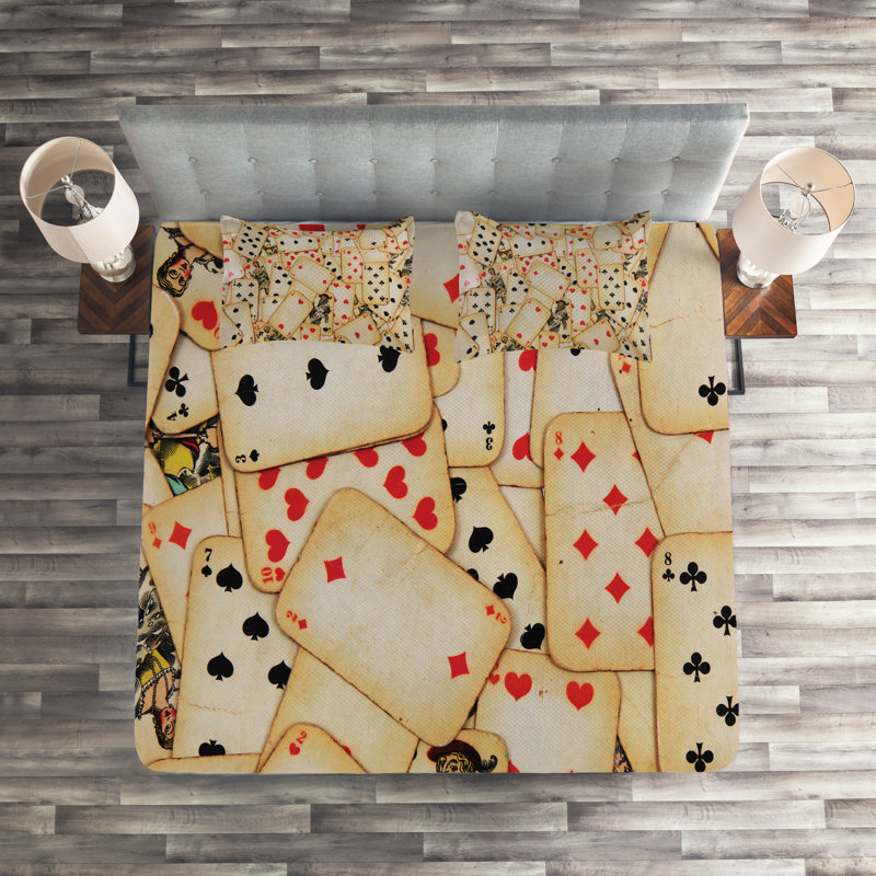Polyester Coverlet, King Bedspread + 2 Shams