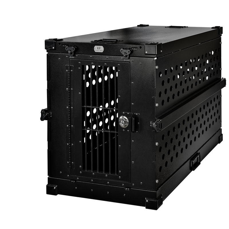 K9 Kennel Boss Dog Crate, Black, 29" H x 25.25" W x 35.75" D