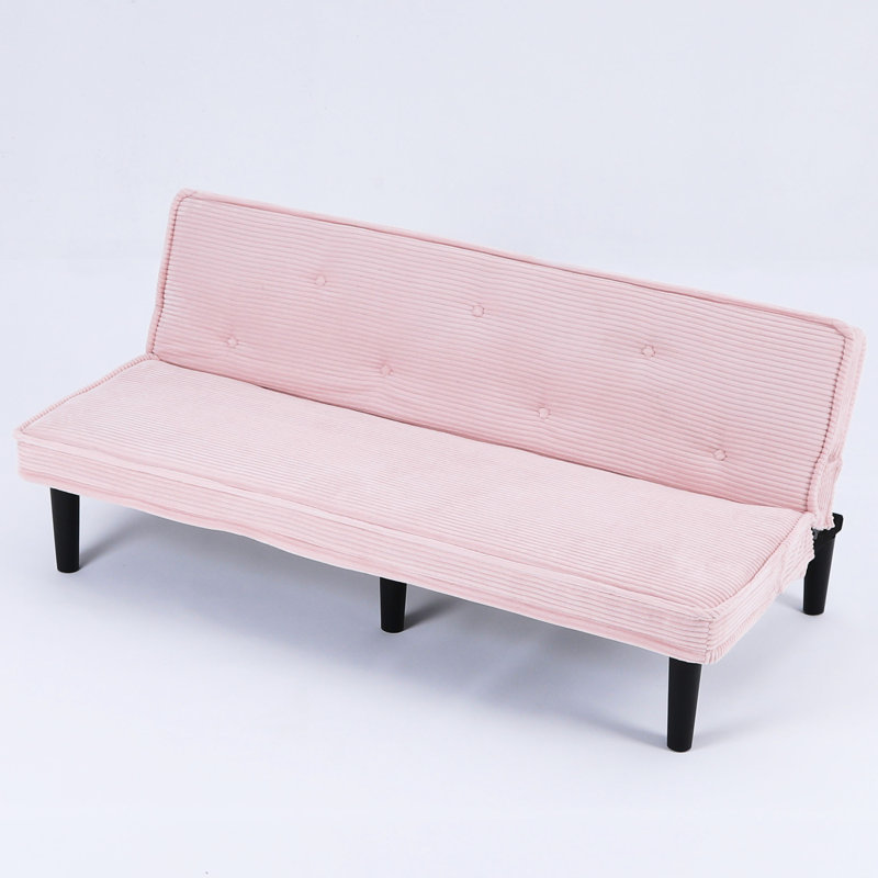 Canapé convertible 65 po, Rose