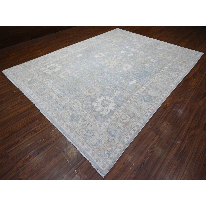 Tapis oriental en laine veloutée de taille moyenne 9 pi x 11 pi 10 po Heris 5240A611CA064909950A2AC9E098664F