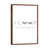 Classic Brown Wood Floater Framed