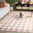 Ebony Hand Tufted Wool Pile Checkered Rug-95854615