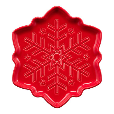 Snowflake Ceramic Salad Plate
