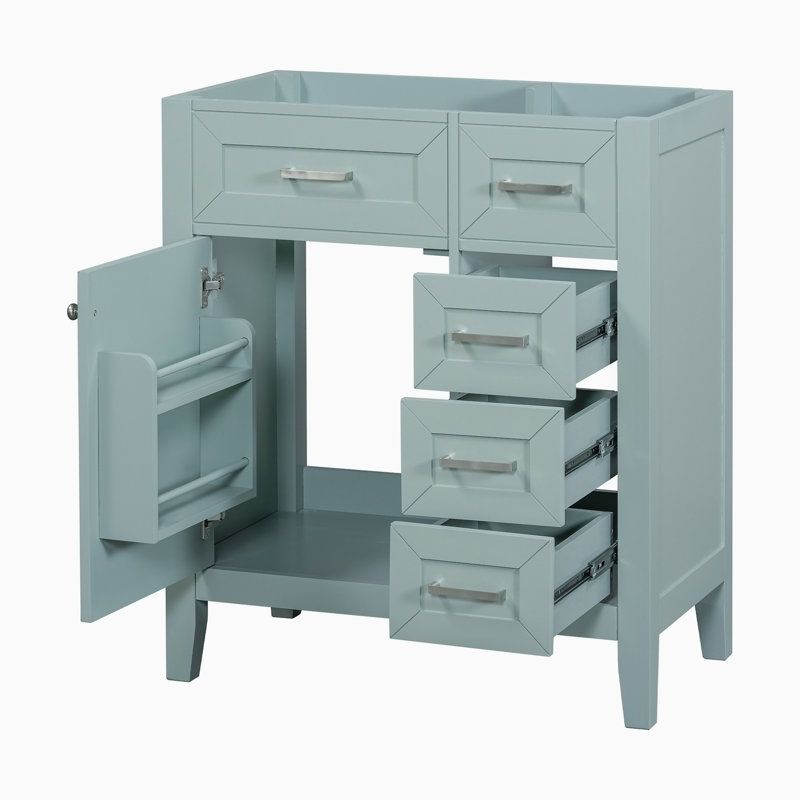 Base de meuble-lavabo simple 29,52 po seulement, Vert