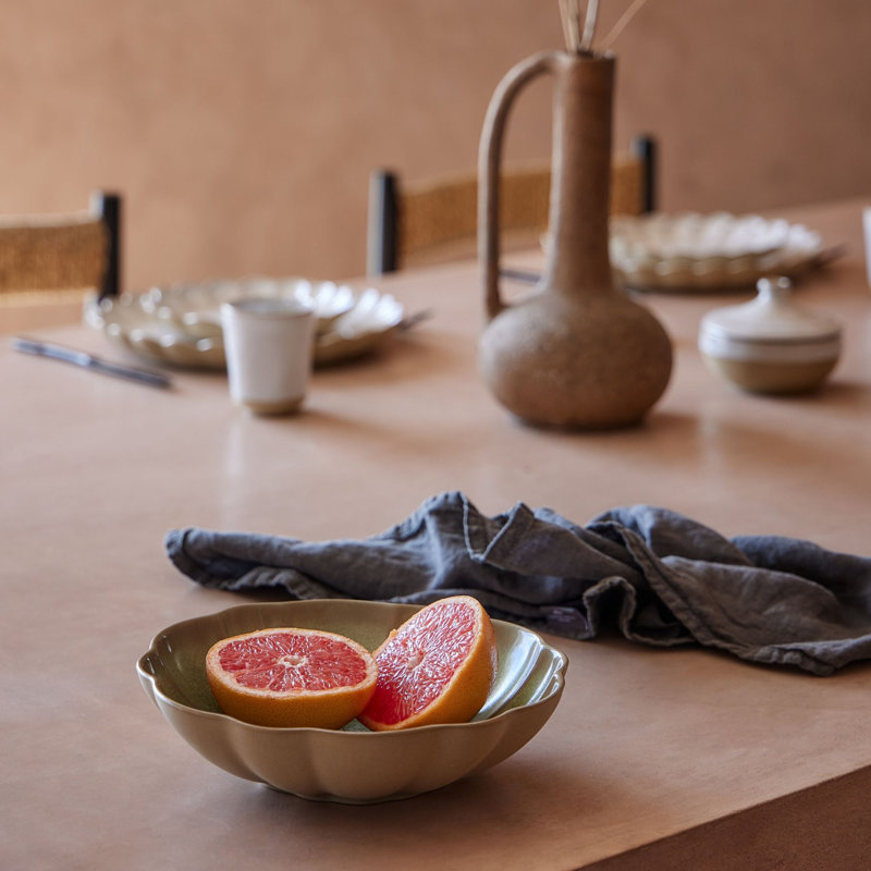 Marrakesh Stoneware Pasta Dish, Green