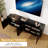 70" All-In-One Stable TV Stand | Fits Tvs Up To 80" - Storage & Cleaning-Friendly (Black)-1293732861