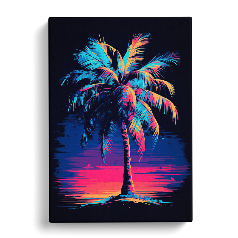 Palm Tree Digital - No Frame Print, 50cm H x 35cm W x 3cm D