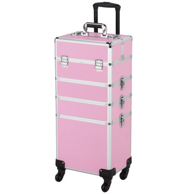 Trousse de maquillage à roulettes 4 en 1 Abrams Professional