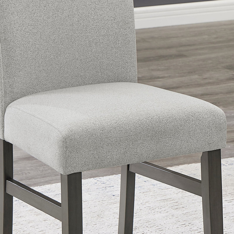 Ensemble de salle à manger 5 pièces 60 "en faux marbre gris - table rectangulaire avec 4 chaises, pouvant accueillir jusqu'à 6 personnes - Finition gris moderne