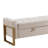 Drewes Velvet Storage Bench for Bedroom End of Bed with Double Lids,Gold Legs-410114513