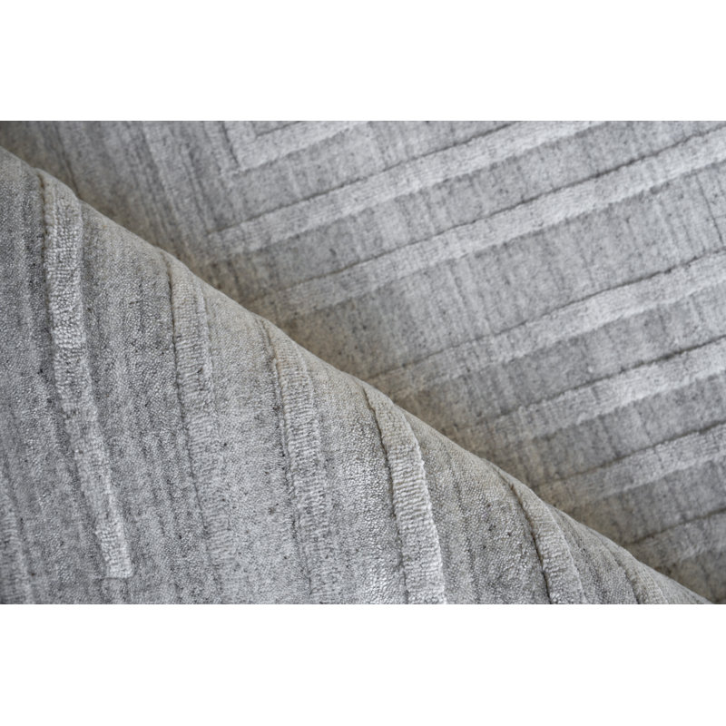 Castelli Geometric Area Rug in Gray, Rectangle 12' x 15', Light Gray