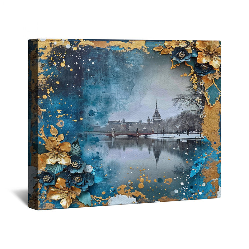 «Cityscape Canvas Gallery Wrap» - Décoration murale panoramique en plusieurs tailles, 20 po x 30 po