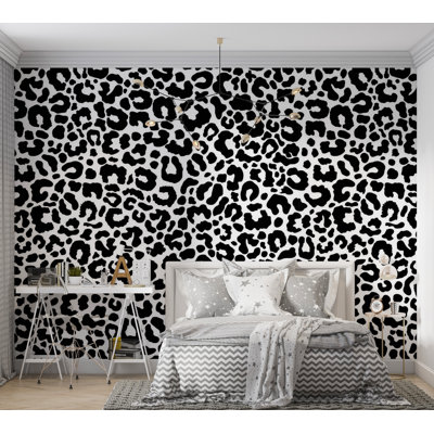 Premium Wallpaper Wall Mural - Leopard Print Pattern