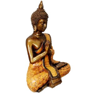 World Menagerie Yunpeng Thai Buddha Figurine & Reviews | Wayfair