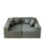 Canapé modulaire rembourré Corduroy