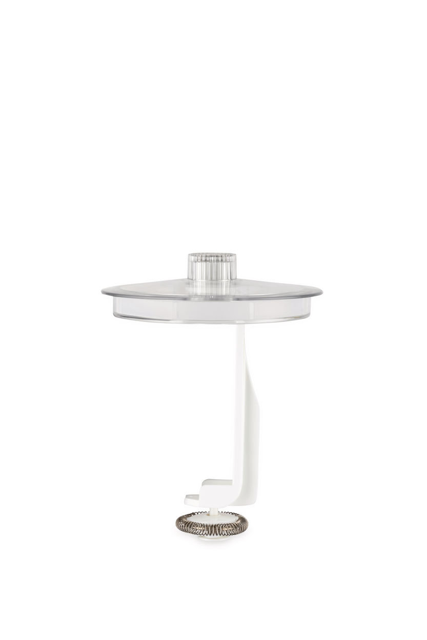Alessi Plissé Automatic Milk Frother, White