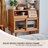 31.50"Solid Wood Cherry Wood brown Sideboard