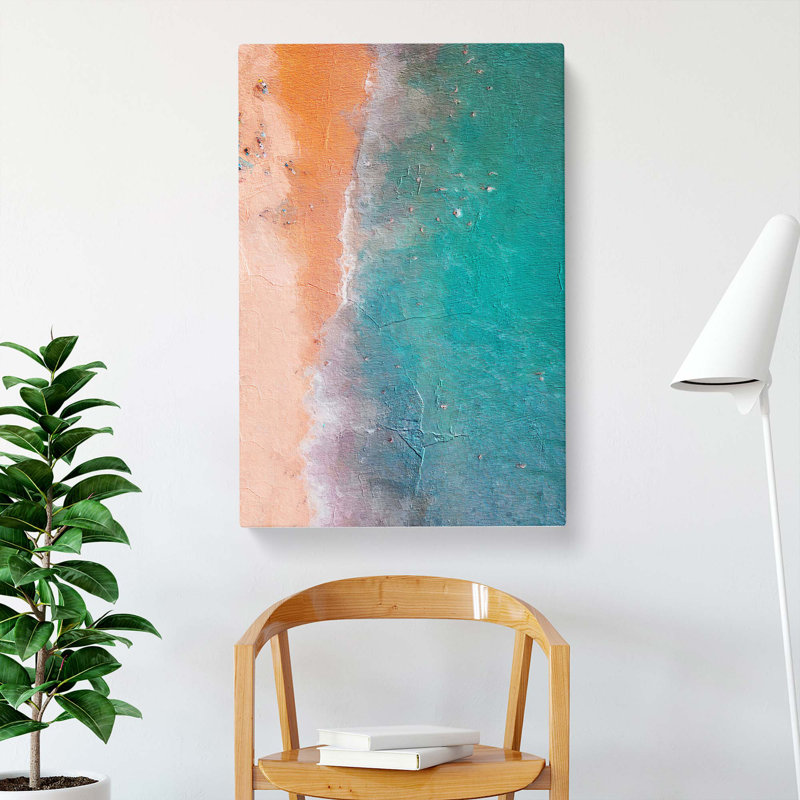 A Beach In Brazil - Wrapped Canvas Painting, 76cm H x 50cm W x 3cm D