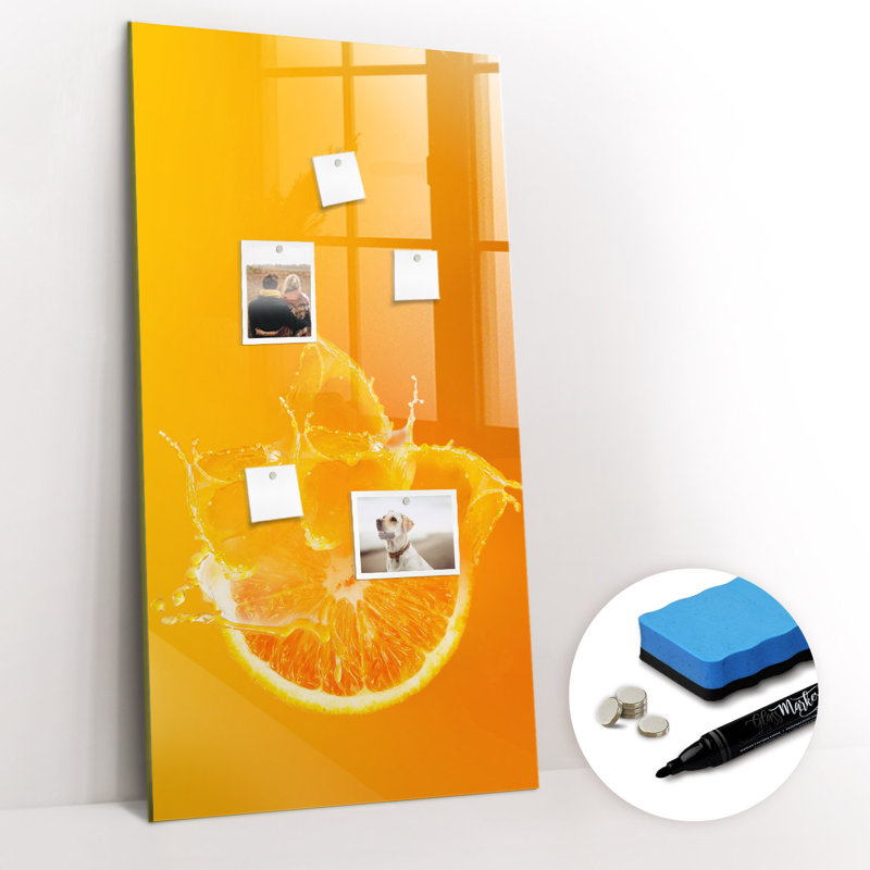 Orange Juice Magnetic Wall Mounted Dry Erase Board