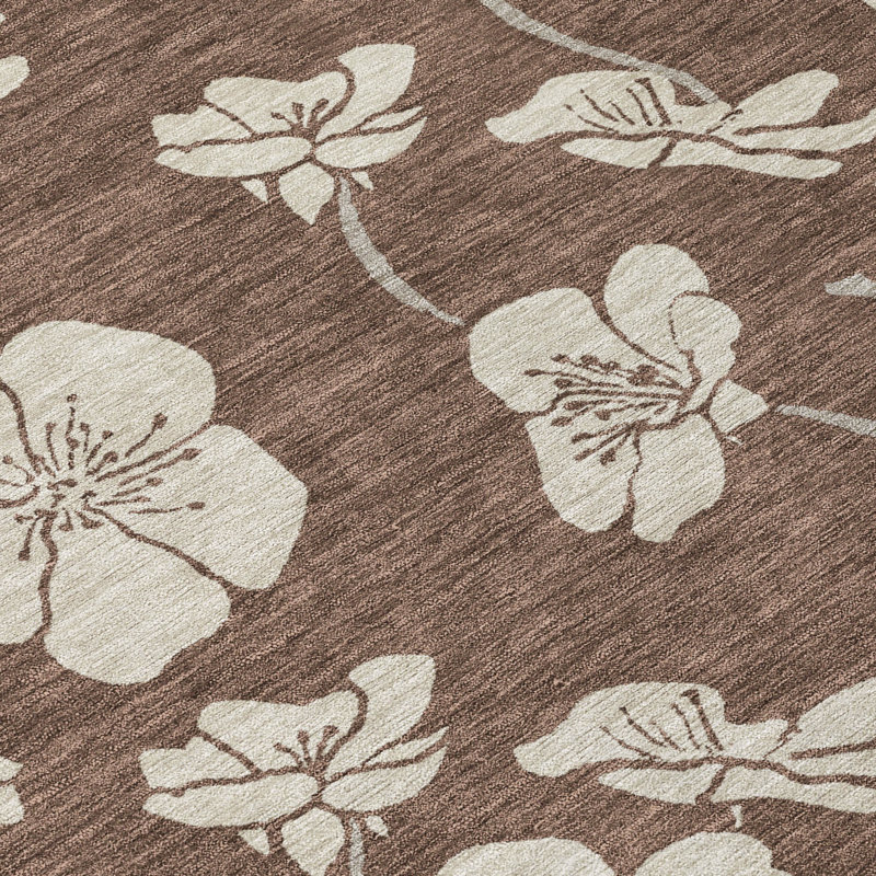 Tapis intérieur / extérieur brun Ensa , 8 pi x 8 pi