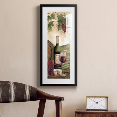 Peinture sur papier encadrée