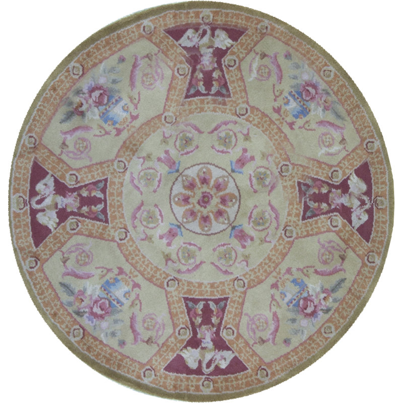 Tapis ivoire de qualité supérieure noué à la main