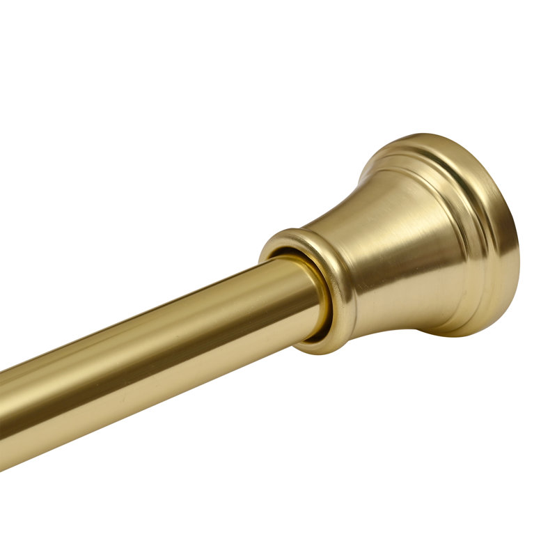 Tringle de tension réglable pour rideau de douche 72 po Utopia Alley - Aluminium antirouille avec embout en caoutchouc, sans perceuse - extensible, idéale pour la salle de bain, rétractable, mur à mur - facile à suspendre