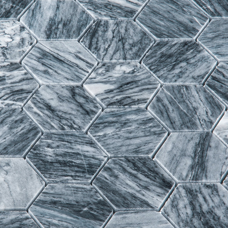Channing 2 in. Hexagon Honeycomb Mosaic Tile, Galet